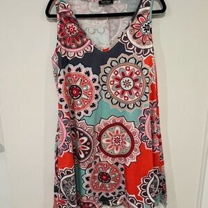 Colorful Mandala Print Women's Top